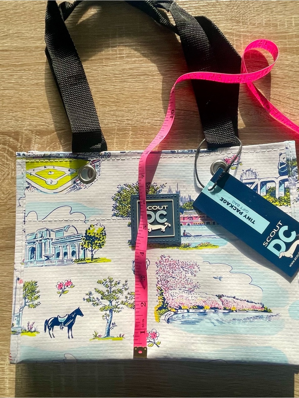 Scout DC Pastel Scenic Tote with Black Patch - Picture 8 of 9